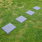 Garden Stepping Stones with Stakes – Set of 4, PP Walkway Pads, 15.5" x 15.5", Weather-Resistant, Easy Installation (4 Pcs, Gray) - Image 2