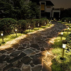 SOLPEX 16 Pack Solar Lights Outdoor, Stainless Steel Solar Pathway Lights - Image 2