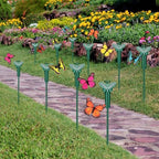 Rossesay 18 Pcs Butterfly Solar Flying Moving Fluttering, Garden Stakes - Image 5