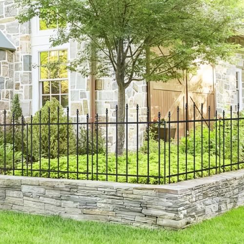 26” x 12’ No-Dig Metal Garden Fence with Stakes, Panels Fencing for Dogs - Image 6