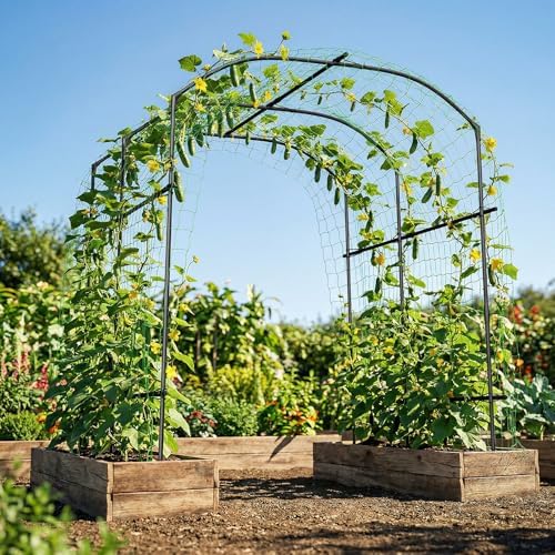 87in H Tall Garden Arch Trellis for Climbing Plants Outdoor - Image 5