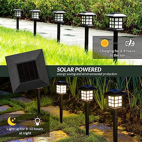 SOLPEX Solar Lights Outdoor Pathway Walkway Garden Solar Light Outside 16Pc - Image 5