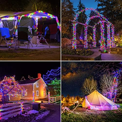 JMEXSUSS 4 Pack Solar Fairy Lights, Each 33ft 100 LED, Multicolored - Image 2