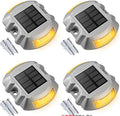 VOLISUN Solar Deck Driveway Dock Lights,Solar Pathway Lights,Warm 4 Pack by VOLISUN