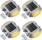 VOLISUN Solar Deck Driveway Dock Lights,Solar Pathway Lights,Warm 4 Pack by VOLISUN