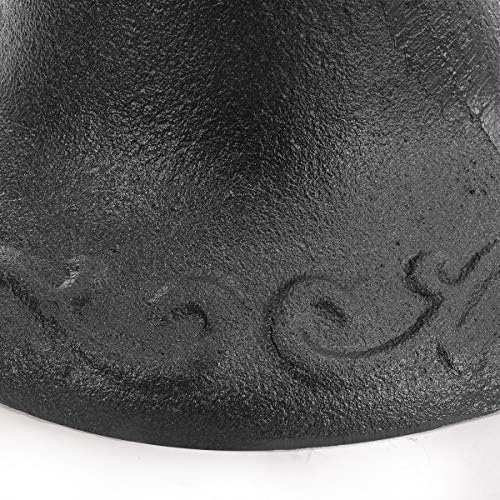 Stark USA XtremepowerUS Outdoor Large Dinner Bell Cast Iron Farmhouse School Church Vintage Antique Style Dinner Liberty Bell Farm Bell, Black - Image 4