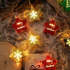 CAKERS Led Christmas String Lights|Creative Ambient Decor Fairy Lights|Hanging Copper Wire Lights|Night Lamps for Birthday Party Xmas Tree Decor,Star Shape,1.5m(4.9ft)-10LED-USB - Image 3
