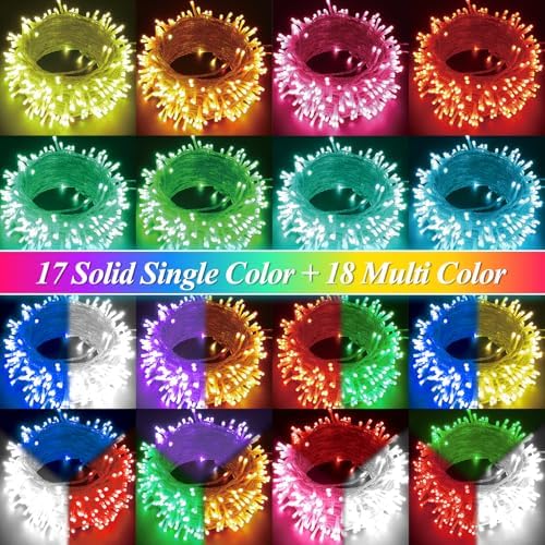 LitHome Color Changing Christmas String Lights with Remote, 99Ft 300 LED - Image 4