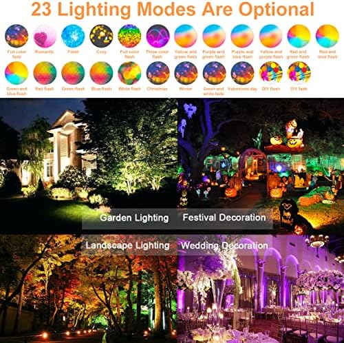 LED Flood Light Outdoor 30W, Color Changing RGB Lights 300W Equivalent - Image 5