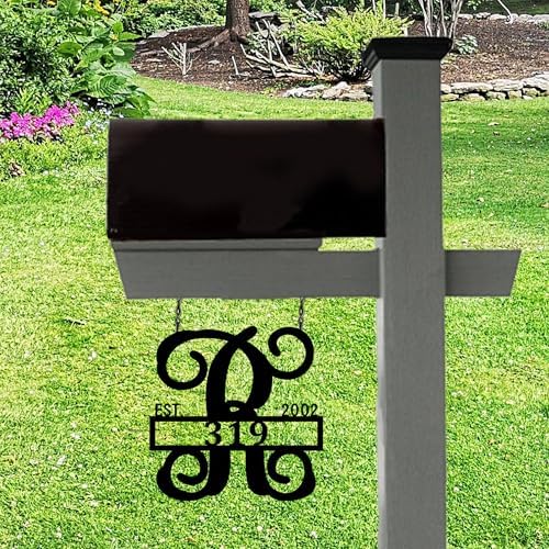 PK Décor Personalized Garden Flag for Outside - Decorative Welcome Last Name Personalized Metal ACM Yard Sign - 14 inch - Customized All Seasons Family Established Garden Flag Stand Option - Image 2