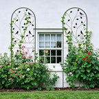 Garden Trellis for Climbing Plants, 71" H x 20" W, 2 Pack Heavy-Duty Metal Garden Trellis, Black Coated Rustproof Trellis for Plants Outdoor, Roses, Ivy, Flowers, and Vines - Image 3