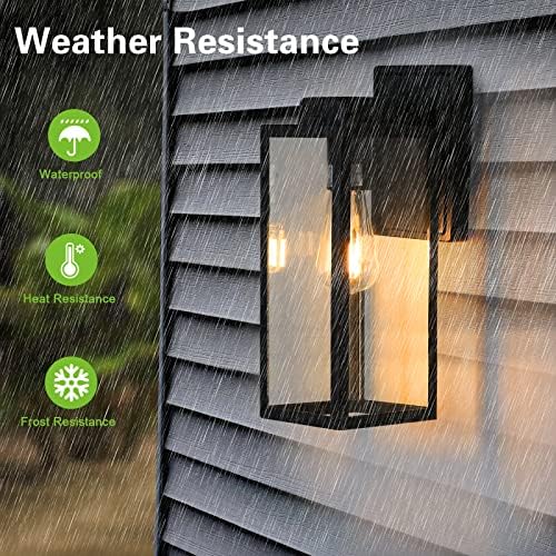 hykolity Large Size Outdoor Wall Lights,16 Inch Wall Lantern - Image 3