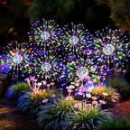 6Pack Solar Lights Outdoor, Multicolor Firework Lights by Suncket