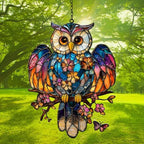 Colorful Owl Acrylic Suncatcher - Image 3