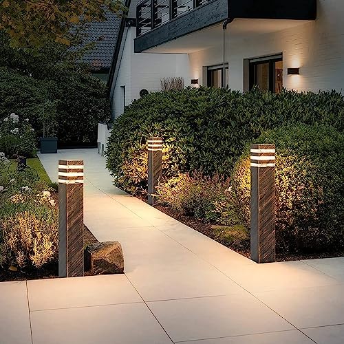 23.6In Pathway Light with 3000K E26 Bulbs Hardwired Landscape Path Lighting - Image 3