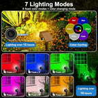 Tadyreal Solar Color Changing Spot Lights Outdoor Waterproof Colored RGB Solar Powered Landscape Lights for Yard 7 Lighting Modes Multicolor Solar Spotlights for Pathway Garden Outside (10 Pack) - Image 3