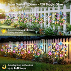Solar Lights Outdoor Yard Decor: 6 Pack Colorful LEDs Butterfly Lights - Image 6