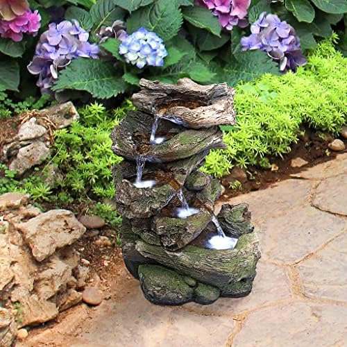 Design Toscano Mesquite Falls Illuminated Garden Fountain, 12.5 x 10 x 17.5 - Image 7