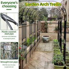 BUKLIYN Garden Arch Trellis - Garden Arch Size: 92.5in(L) * 105in(H) - Image 4