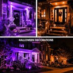 L LOHAS LED Orange Purple Halloween Flood Light Bulb, PAR30 LED Flood Light - Image 5