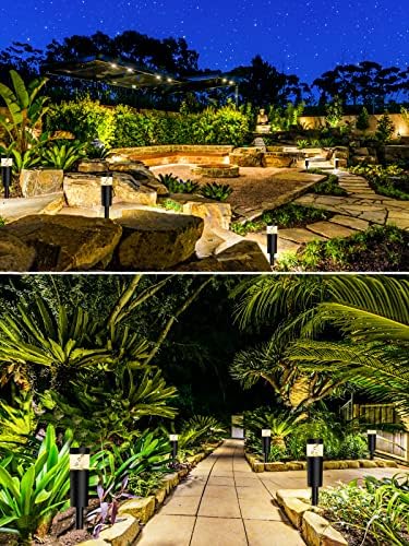 5W Low Voltage Landscape Pathway Lights with Connectors 12V Outdoor Landscape Lighting LED Bollard Path Lights Wired IP65 Waterproof Warm White Walkway Lights for Garden Yard Lawn (2Pack) - Image 5