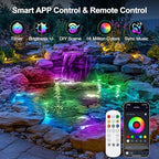 6W Pond Light LED Underwater with 12V Transformer & APP, 2 SpotLights - Image 3