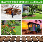 Landical 24ft Wooden Garden Pathway Walkway, Roll Out Outdoor Path,Brown - Image 5