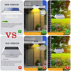 Gutter Lights, 40 LEDs Solar Patio Decor Light, Deck Lights Outdoor Waterproof Fence Light for Wall Backyard Porch, Patio, Pool,Step Stairs, Yard, Garden, Pathway - 4 Pack-White,Warm White Light - Image 4