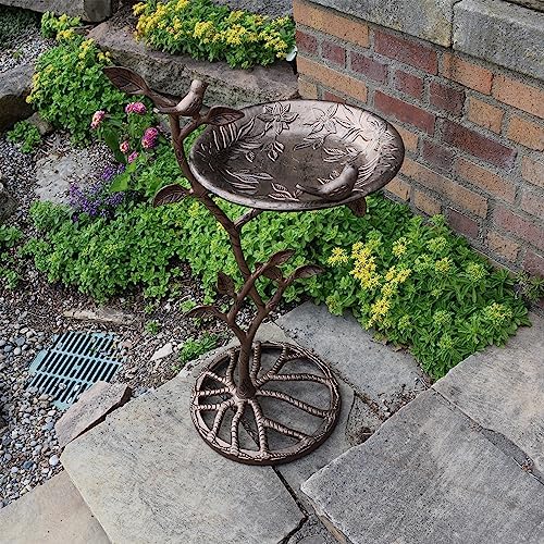 Oakland Living Meadow Bird Bath, Antique Bronze - Image 2
