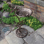 Oakland Living Meadow Bird Bath, Antique Bronze - Image 2