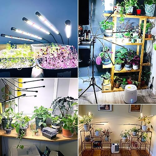 Wolezek Grow Lights for Indoor Plants Full Spectrum with Stand - Image 7