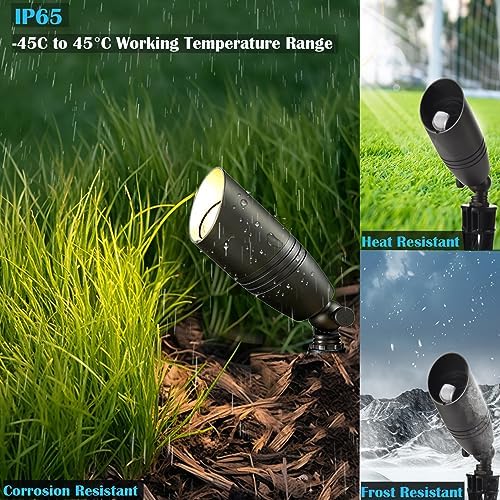 iYogaled RGB Low Voltage Landscape Lighting, Outdoor Spot Lights with Bulbs - Image 3