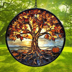 Autumn Tree of Life Acrylic Suncatcher - Image 3