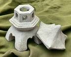 Oriental Lantern Piece Statue Concrete Massive Pagoda Sculpture Asian Zen Garden Style Decoration - Image 7