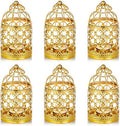 NUPTIO Vintage Hanging Birdcage Lantern, 6 Pcs Small Metal Tealight Holder by Nuptio