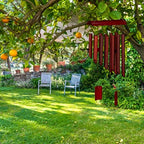 Relaxdays Wind Chime Bamboo, Calm Sound Chimes with 12 Tubes, Hanging Decor - Image 5