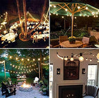 25Ft LED String Lights with 27 Shatterproof LED Clear Globe Bulbs, Indoor&Outdoor String Lights for Patio, Garden, Backyard, Bistro, Pergola, Tents, Gazebo Decor, White Wire - Image 7