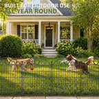 No Dig Garden Fence Outdoor for Yard, 5 Panels - Image 3