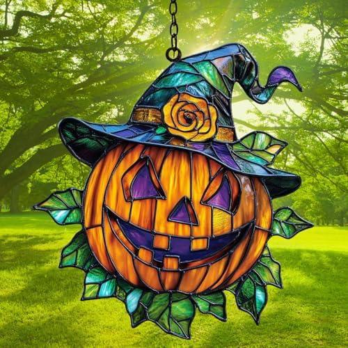 Spooky Jack-o'-Lantern Acrylic Suncatcher - Image 3