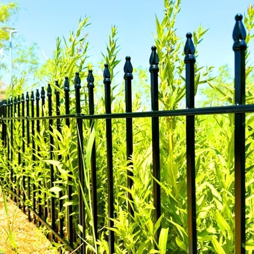 Thealyn 24" H x 24" W Decorative Metal Garden Fence, 5 Panels, 10 Ft - Image 5