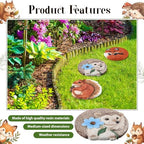 Cinnvoice 3 Pack Animal Stepping Stones Outdoor for Garden, 10 Inches - Image 3