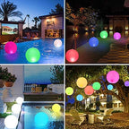 GEEDIAR Floating Pool Lights 2pcs,14" Inflatable Solar Powered Pool Light with Remote,IP68 Waterproof Swimming LED Mood Lights with 16 Color Changing Outdoor Decorations Light for Garden and Pond - Image 6