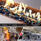 Onlyfire 10 lbs Fire Glass Diamonds 1 Inch, Reflective Fire Pit Glass Rocks - Image 4