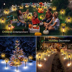 Solar Outdoor Lights IP65 Waterproof, 8Pack 12LED Solar Torch Lights with Flickering Flame for Christmas Decor, Mini Solar Landscape Lights for Yard Driveway Patio Deck - Image 7