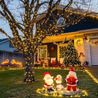 JMEXSUSS 600 LED Solar Christmas Lights, 206.7ft Warm White String Lights - Image 6