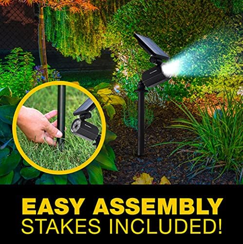 Bell+Howell Bionic Spotlight Motion Solar Spot Lights Outdoor Waterproof, Solar Landscape Lights, Outdoor Solar Yard Lights Weather Resistant, Super Bright LED Lights, for Garden, Lawn As Seen On TV - Image 6