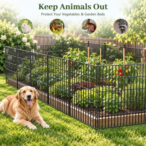 No Dig Garden Fence Outdoor for Yard, 40in (H) x 11.8ft(L) - Image 3