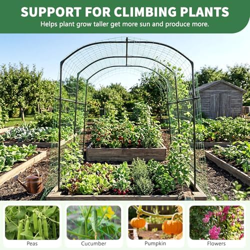 87in H Tall Garden Arch Trellis for Climbing Plants Outdoor - Image 4