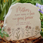 Personalization Universe Love Blooms Here Personalized Garden Stone, Custom for Grandma, Engraved Grandmas Garden Decor, Decorative Yard Stepping Stone - Image 5