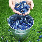GRISUN 20 Lbs Fire Glass 1/2 Inch for Fire Pit, Pacific Ocean Blue - Image 6